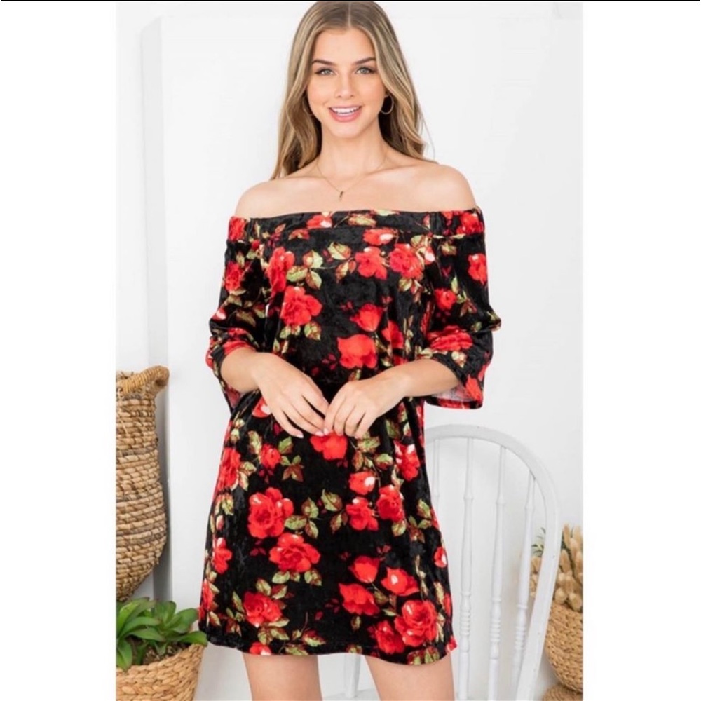 Off Shoulder Mini Date Night Dress